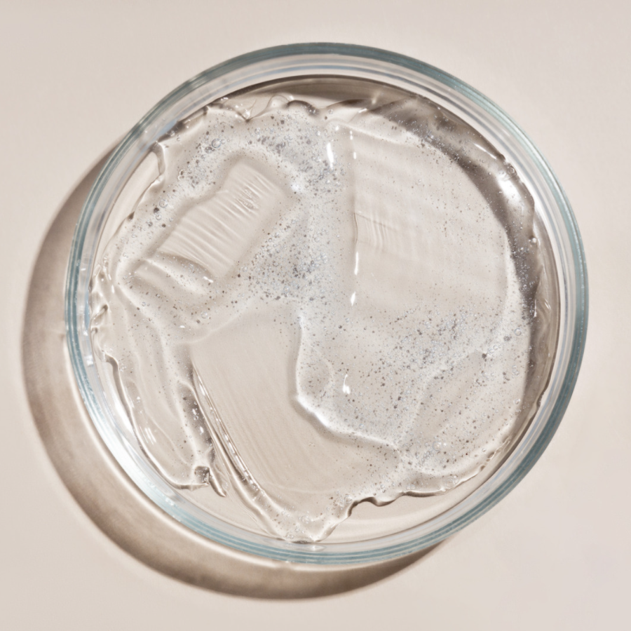 The texture of the aloe vera gel